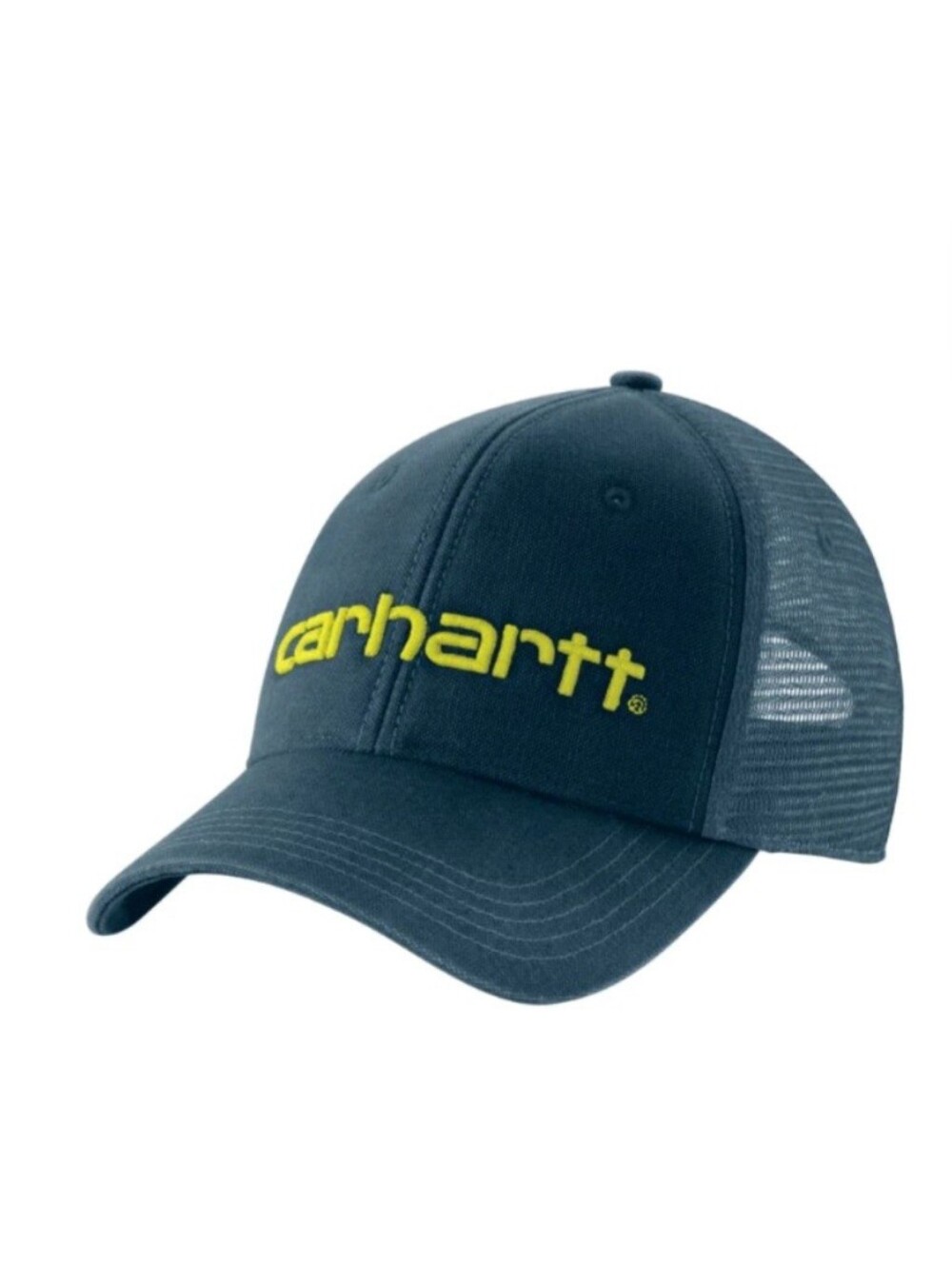 New $25 CARHARTT Mesh-Back Logo Night Blue Dunmore Ballcap Hat